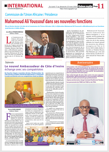 Mahamoud Ali Youssouf dans ses nouvelles fonctions 