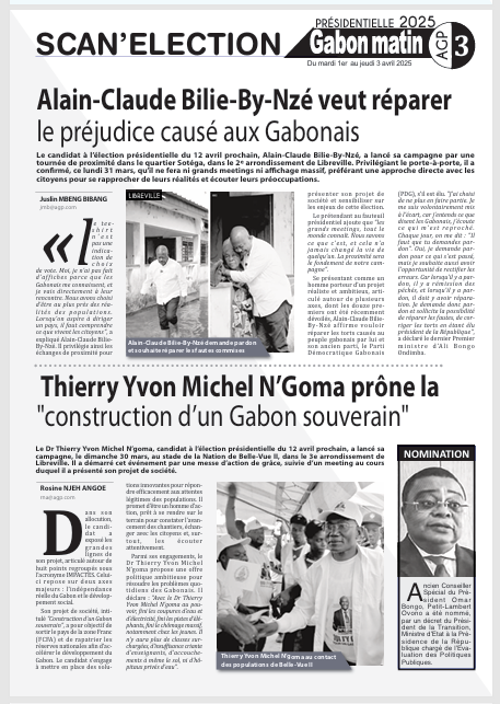 Alain-Claude Bilie-By-Nzé veut réparer le préjudice causé aux Gabonais 