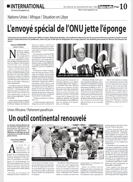 L'envoyé spécial de l'ONU jette l'éponge 